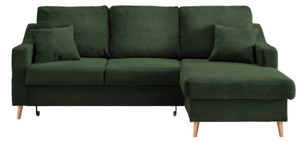 ROHOVÁ SEDAČKA, textil, tmavě zelená P & B - Sedací soupravy, Online Only