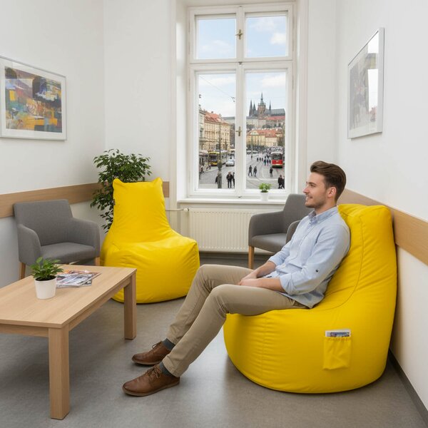 Sedací pytel Primabag Seat polyester citronová