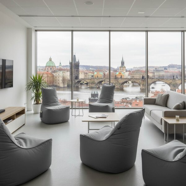 Sedací pytel Primabag Seat polyester tmavě šedá