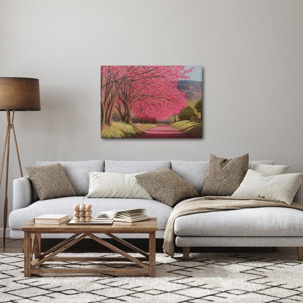 Obraz rozkvetlých stromů (70x50 cm)