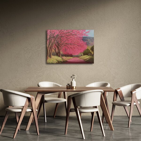 Obraz rozkvetlých stromů (70x50 cm)