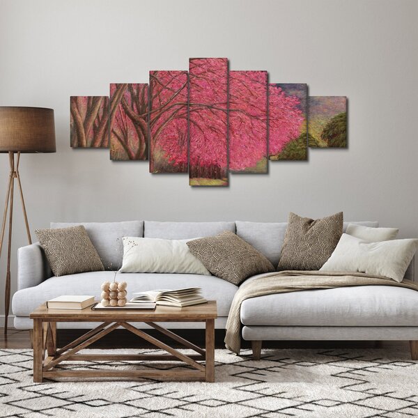 Obraz rozkvetlých stromů (210x100 cm)