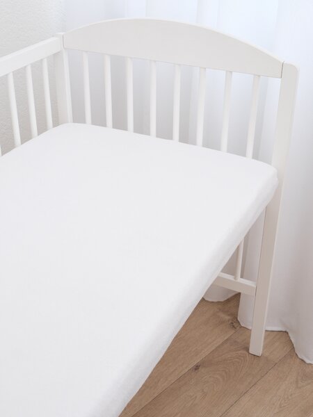 MK Lůžkoviny Froté prostěradlo do postýlky 60 × 120 cm - bílá