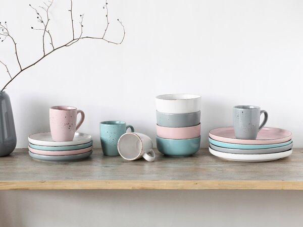 KOMBINOVANÁ SOUPRAVA, 16dílné, kamenina Creatable - Online Only nádobí, Online Only