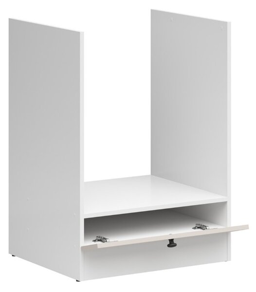 JUNONA RAMKA skříňka pro vestavnou troubu 60 cm, bílá/kašmír