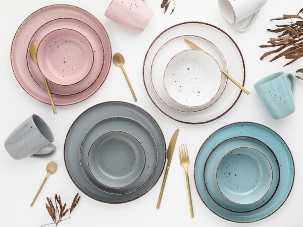 KOMBINOVANÁ SOUPRAVA, 16dílné, kamenina Creatable - Online Only nádobí, Online Only