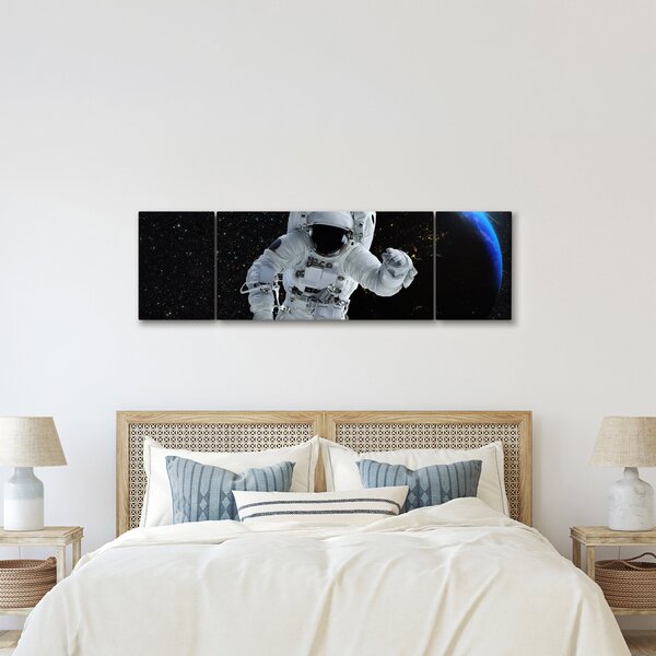Obraz - Astronaut ve vesmíru (170x50 cm)