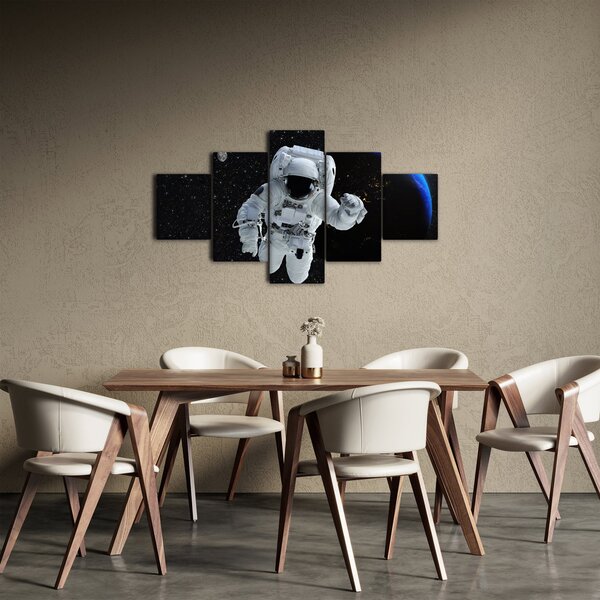 Obraz - Astronaut ve vesmíru (125x70 cm)