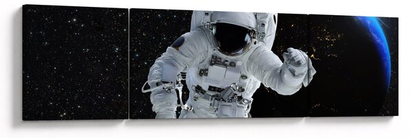 Obraz - Astronaut ve vesmíru (170x50 cm)