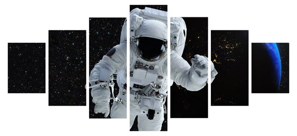 Obraz - Astronaut ve vesmíru (210x100 cm)