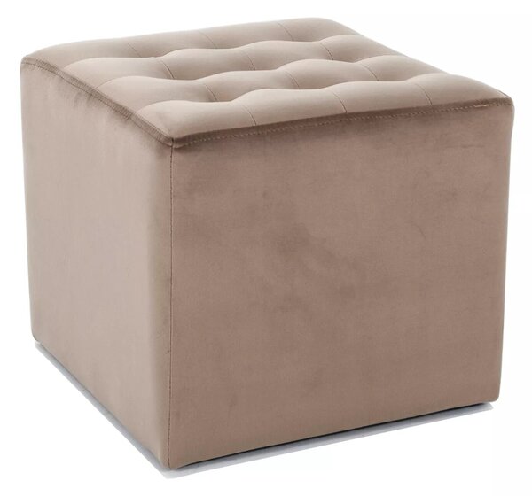 Taburet Lori Velvet, tmavě béžová