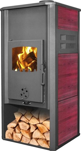 Krbová kamna Ambasador / ROMA E - 22 kW s výmníkem - red