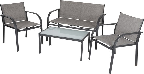 Lifetime Garden Lounge sada zahradního nábytku Paris patio furniture - 4-dílná - zahradní idle, stl a lavice