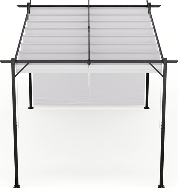 Blumfeldt Blumfeldt Pantheon Robust, pergola, 3 x 4 m, s boními roletami, prákov lakovaná ocel odolná vi povtrnostním vlivm
