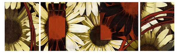 Obraz květů (170x50 cm)