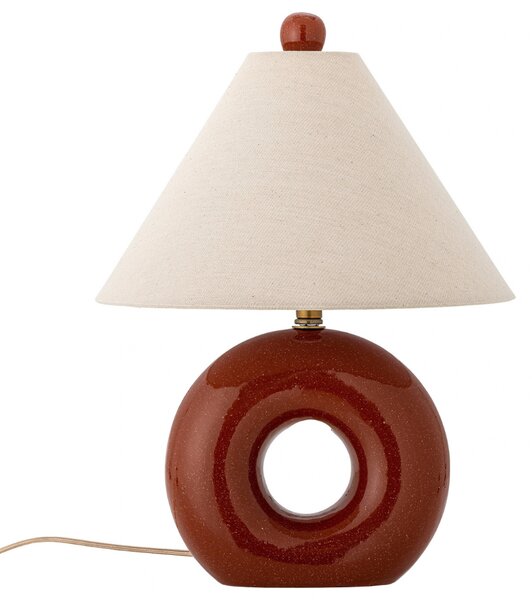 Bloomingville Červená kameninová stolní lampa Panja