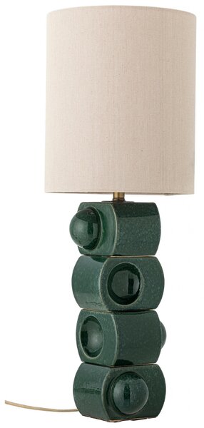 Bloomingville Zelená kameninová stolní lampa Brady