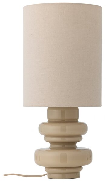 Bloomingville Béžová skleněná stolní lampa Fabiola