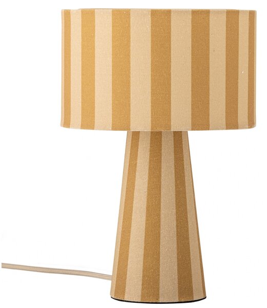 Bloomingville Žlutá lněná stolní lampa Emmie