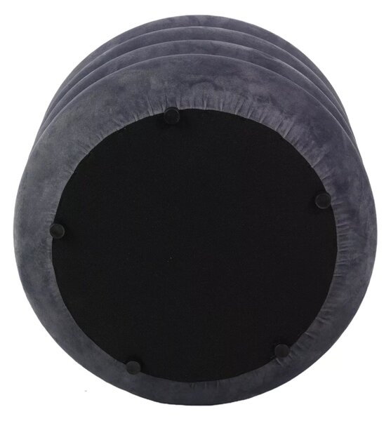 Taburet Calvi Velvet, šedá