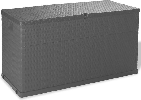 ZHOUMIN Úloný box na zahradu, venkovní, venkovní box, venkovní box, zahradní box, antracit, 120 x 56 x 63 cm
