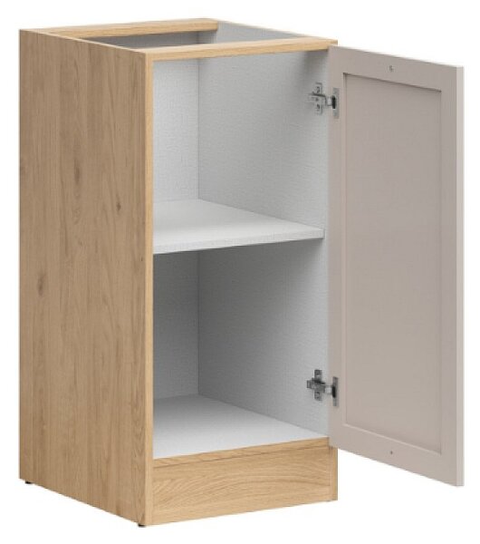 Kuchyňská skříňka Junona Ramka 40 cm, pravá, dub bernstein/kašmír