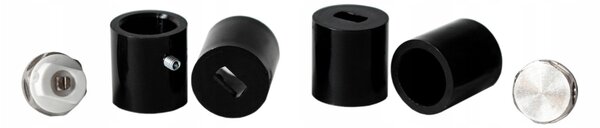 Regnis LOX, topné těleso 300x570mm se středovým připojením 50mm, 401W, černá matná, LOX60/30/D5/BLACK
