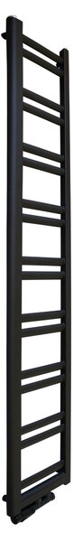 Regnis Retro, topné těleso 300x1100mm se středovým připojením 50mm, 444W, černá matná, RETRO110/30/D5/BLACK