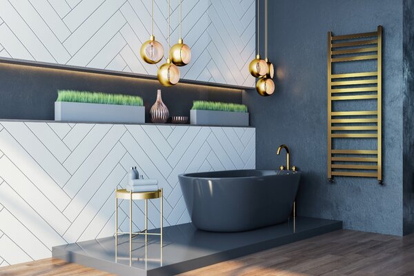 Regnis LOX, topné těleso 300x570mm, 401W, černá matná, LOX60/30/D300/BLACK