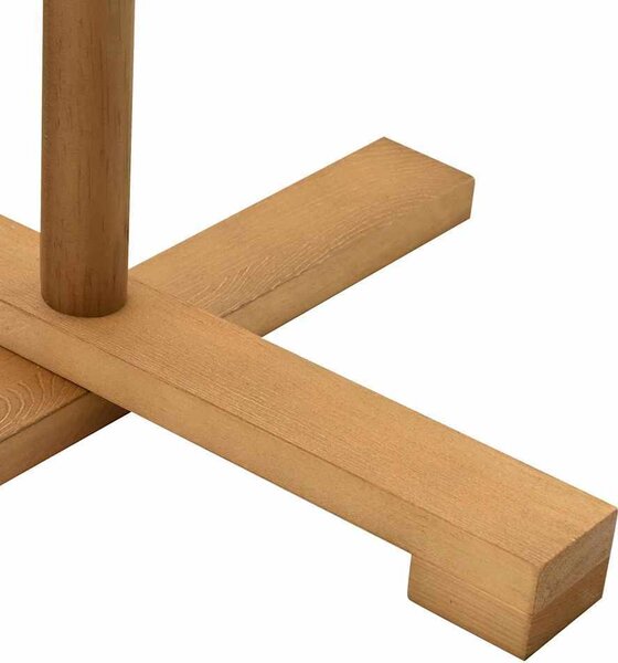 VidaXL Dřevěný vánoční strom 125 cm Masivní borovicové dřevo [42018060] Barva: Přírodní (bez povrchové úpravy)