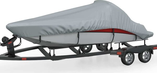 VidaXL Krycí plachta na loď délka 610-671 cm [90426] Velikost: 427-488 x 173 cm