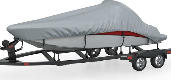 VidaXL Krycí plachta na loď délka 610-671 cm [90426] Velikost: 427-488 x 173 cm