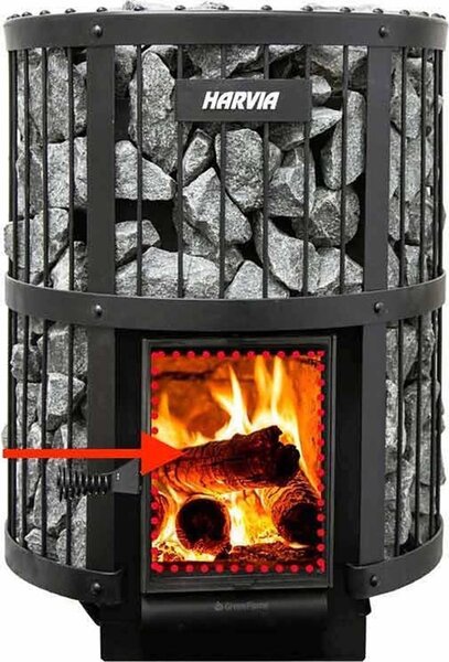 Sklo pro krbová kamna Harvia - Harvia Greenflame SP676 (starý obor:WX676)