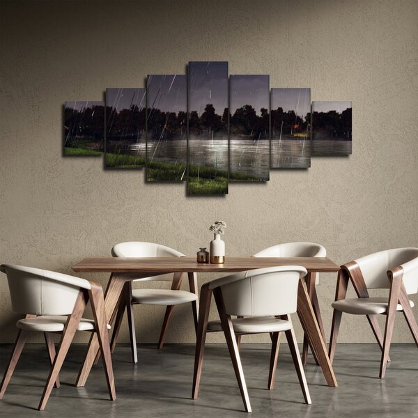 Obraz - Deštivý večer (210x100 cm)