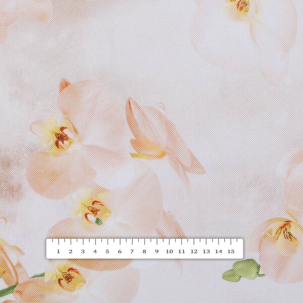 Biante Teflonový oválný ubrus TF-045 Orchideje na béžovém 50x100 cm