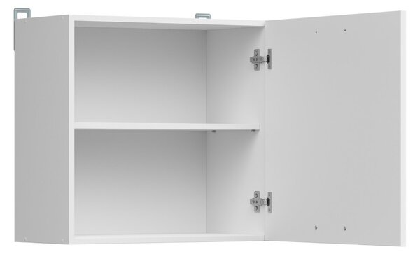 Kuchyňská skříňka Junona Line Tafla 60 cm, univerzální, bílá/bílá křída lesk