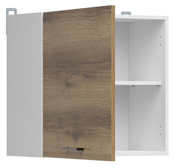 Kuchyňská skříňka Junona Line 60 cm, univerzální, bílá/dub delano jasný