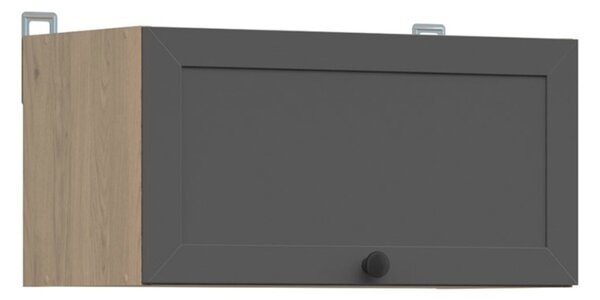 Kuchyňská skříňka Junona Ramka digestořová 60 cm, dub bernstein/grafit