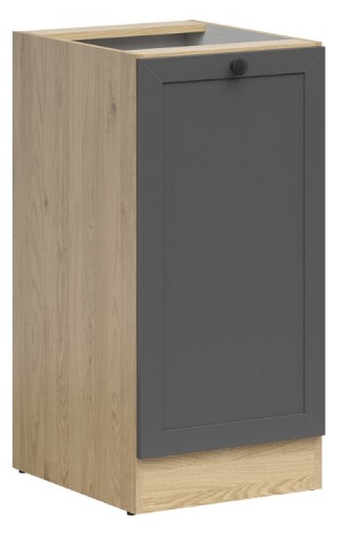 Kuchyňská skříňka Junona Ramka 40 cm, pravá, dub bernstein/grafit