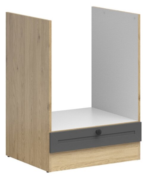 Kuchyňská skříňka Junona Ramka pro vestavnou troubu 60 cm, dub bernstein/grafit