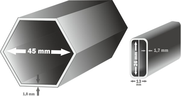 Nůžkový párty stan 3x6 m TENTino SMALL HEXAGON Barva opláštění: 14A - RŮŽOVÁ