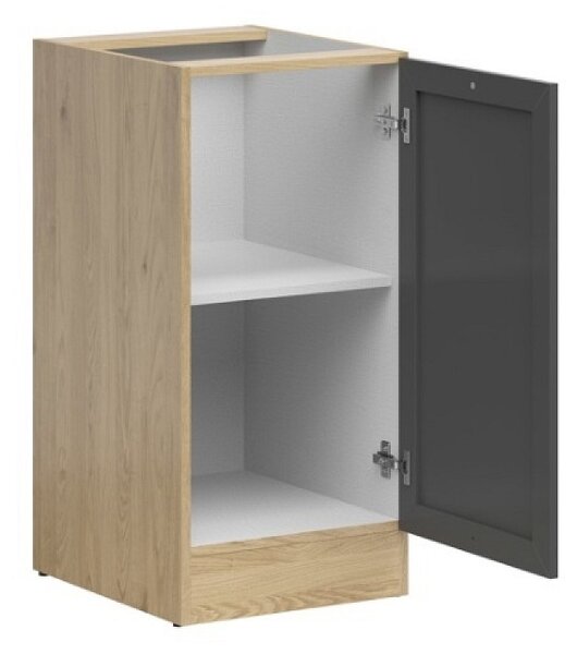 Kuchyňská skříňka Junona Ramka 40 cm, pravá, dub bernstein/grafit