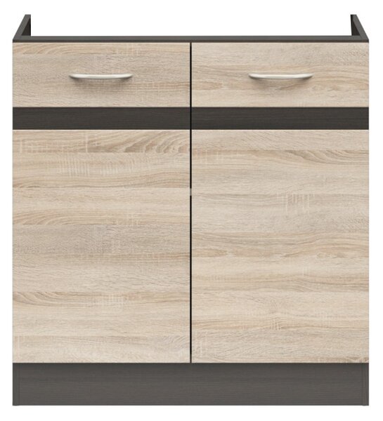 Spodní dřezová skříňka Junona DK2D/80/82 wenge / dub sonoma BRW