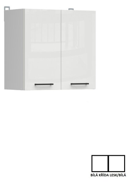 Junona Line Tafla skříňka G2D/60/57, bílá/bílá křída lesk