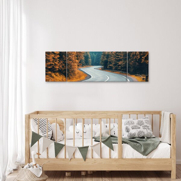 Obraz - Klikatící se silnice (170x50 cm)