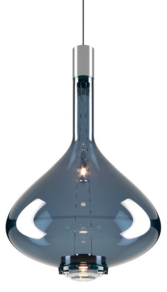 Lodes Designové závěsné LED svítidlo SKY-FALL LARGE, 12W, v. 54,2 cm, CRI90 Barva: Zlatá, Teplota světla: 2700K, Barva konstrukce: Chrom