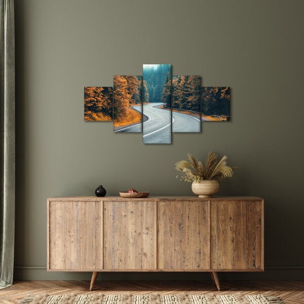 Obraz - Klikatící se silnice (125x70 cm)