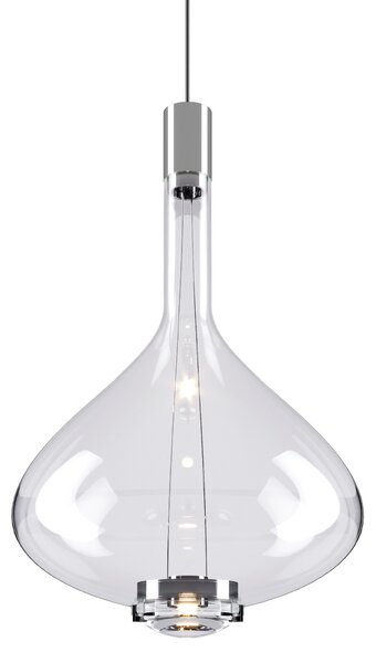 Lodes Designové závěsné LED svítidlo SKY-FALL LARGE, 12W, v. 54,2 cm, CRI90 Barva: Zlatá, Teplota světla: 2700K, Barva konstrukce: Chrom