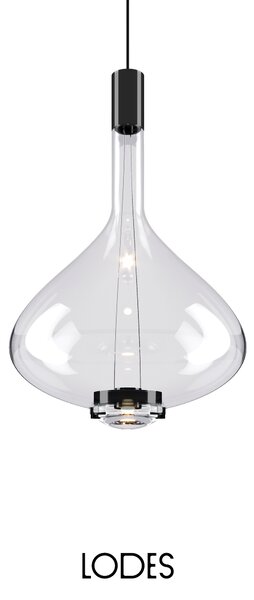 Lodes Designové závěsné LED svítidlo SKY-FALL LARGE, 12W, v. 54,2 cm, CRI90 Barva: Zlatá, Teplota světla: 2700K, Barva konstrukce: Chrom