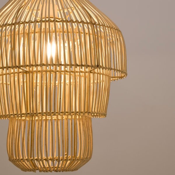 Ratanové závěsné stínidlo Kave Home Janoa 38 cm